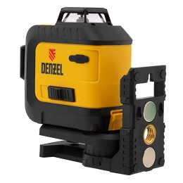 Denzel Лазерный уровень мультипризм. LXI 360-2 Green, 30 м, 520 нм, акк. Li 2800 mAh, резьба 1/4" 35078