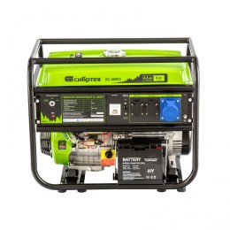 Сибртех Генератор бензиновый БС-8000Э, 6,6 кВт, 230В, четырехтактный, 25 л, электростартер 94549