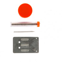 Sparta Набор для пайки, 5 предметов: паяльник 30 Вт, подставка, жало, паста, припой 913113