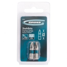 Gross Бита РН2 х 25, сталь S2, 2 шт. 11351