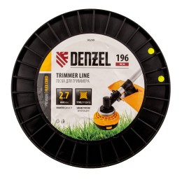 Denzel Леска для триммера витой квадрат, 2,7мм х 196м, на DIN катушке FLEX CORD 96299