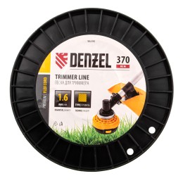Denzel Леска для триммера квадрат 1,6мм х 370м, на DIN катушке FLEX CORD 96290