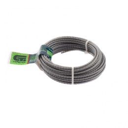 Сибртех Леска для триммера квадратная витая, армированная алюминием, 2.4 мм х 10 м, Россия 961995