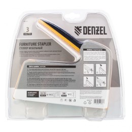 Denzel Степлер мебельный, пластиковый корпус, тип скобы: 13, 53, 300, 6-14 мм, 40210