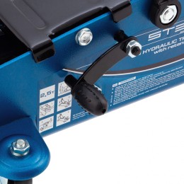 Stels Домкрат гидравлический подкатной с фиксатором 2.5 т в кейсе 51132