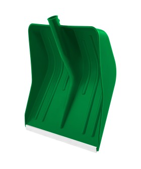 Сибртех Лопата для уборки снега пластиковая, зеленая, 420 х 425 мм, без черенка, Россия, 61619