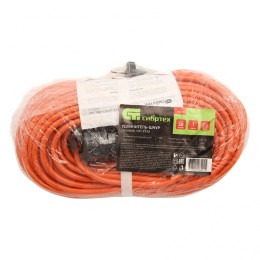 Сибртех Удлинитель-шнур силовой 30 м, 6А, тип УХз6, ПВС, 1 розетка без заземления 95813