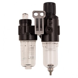 Denzel Блок подготовки воздуха регулятор-фильтр-лубрикатор FLR1500, 10 бар, 1500 л/мин, 1/4" 57469