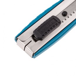 Gross Нож, 195 мм, металлический корпус, выдвижное сегментное лезвие 25 мм (SK-5), металлическая направляющая, клипса для ремня 78896