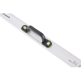 Matrix Линейка-уровень, 800 мм, металлическая, пластмассовая ручка 2 глазка 30575