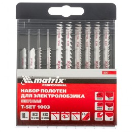 Matrix Набор полотен для электролобзика универсальный, 10 шт, T-SET1003 78247