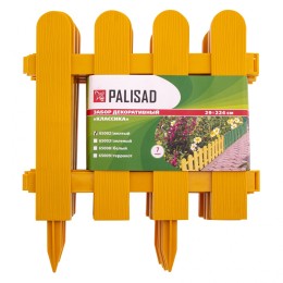 Palisad Забор декоративный Классика, 29 х 224 см, желтый, Россия, 65002