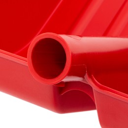 Сибртех Лопата для уборки снега пластиковая, красная, 420 х 425 мм, без черенка, Россия, 61617