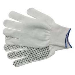 Сибртех Перчатки Нейлон, ПВХ точка, 13 класс, белые, XL Россия 67847