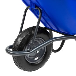 Сибртех Тачка садово-строительная с пластиковым корытом, грузоподъемность 175 кг, объем 90 л 68919