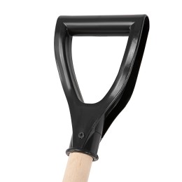 Sparta Лопата для уборки снега пластиковая, 405 х 420 х 1415 мм, деревянный черенок, 61640