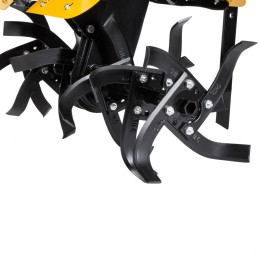 Denzel Мотоблок DPT-470, 7 л.с, ременное сцепление, ширина 85 см, глубина 35 см, фрез 3 х 4, ШОМ, передачи 3В/1Н 56405