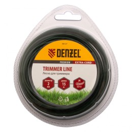 Denzel Леска для триммера, двухкомпонентная круглая 2 мм, 15 м Extra cord 96127