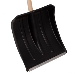 Sparta Лопата для уборки снега пластиковая, 380х385х1420 мм, деревянный черенок 615745