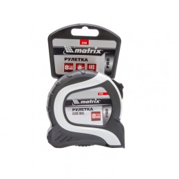 Matrix Рулетка Extra Wide,8 м x 27 мм,двухкомпонентный корпус,Pro 32586