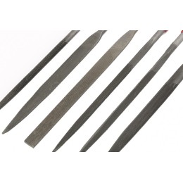 Matrix Набор надфилей, 160 х 4 мм, 6 шт, обрезиненные рукоятки 15816