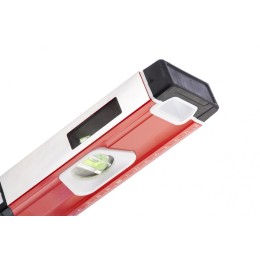 Matrix Уровень алюминиевый, магнит, фрезерованный, 3 глазка (1 зеркальный), двухкомпонентные рукоятки, 600 мм 34731