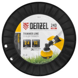 Denzel Леска для триммера двухкомпонентная витой квадрат, 2,4мм х 243м, на DIN катушке EXTRA CORD 96823