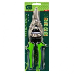 СИБРТЕХ Ножницы по металлу, 250 мм, прямой рез, сталь С55, двухкомпонентные рукоятки 78336