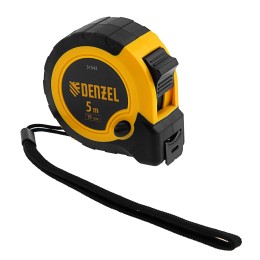 Denzel Рулетка 5м х 19мм, двухкомп. корпус, кнопка-пауза// 31542