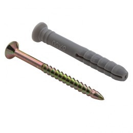 Сибртех Дюбель-гвоздь полипропиленовый с потайным бортиком 8 х 60 мм, 100 шт 42132