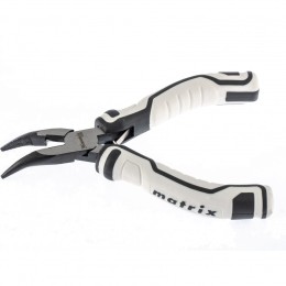 Matrix Длинногубцы Mini, 125 мм, изогнутые, авторазжим, Pro 17831
