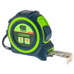 Сибртех Рулетка Сапфир,двухкомпонентный корпус,5 м х 19 мм 32581