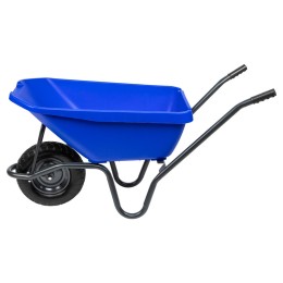 Сибртех Тачка садово-строительная с пластиковым корытом, грузоподъемность 175 кг, объем 90 л 68919