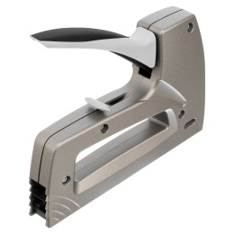 Gross Степлер мебельный (Aluminium 140), алюминиевый корпус, регулятор удара, тип скобы 140, 300, 6-14 мм 41007