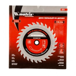 Matrix Пильный диск по дереву, 190 х 20 мм, 36 зубьев, кольцо 16/20 Professional73279