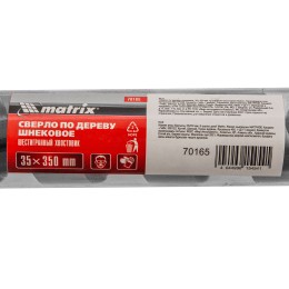 Matrix Сверло по дереву шнековое, 35 х 350 мм, шестигранный хвостовик 70165