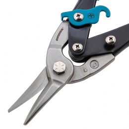 Gross Ножницы по металлу "Piranha", 250 мм, прямой рез, сталь CrMo, двухкомпонентные рукоятки 78325