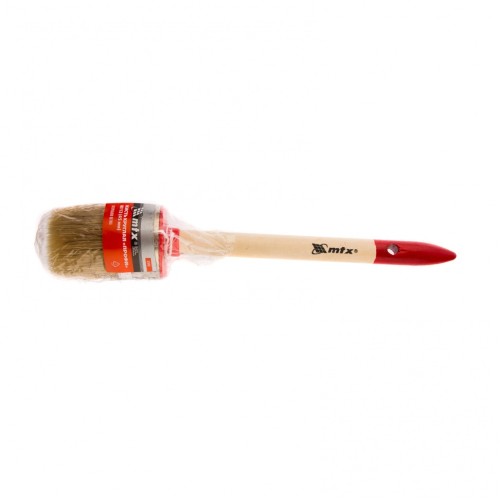 Кисть круглая, Профи №12 (45 мм), натуральная щетина, деревянная ручка 82048