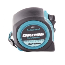 Gross Рулетка Komfortabel 8 м х 25 мм,обрезиненный корпус 32563