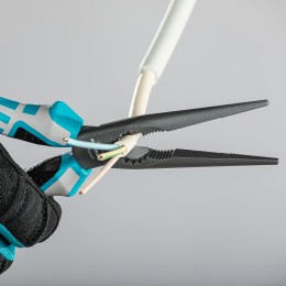 Gross Длинногубцы прямые 205 мм, трехкомпонентные рукоятки 17171