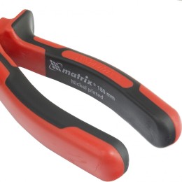 Matrix Плоскогубцы Nickel, 180 мм, никелированные, двухкомпонентные рукоятки 16904