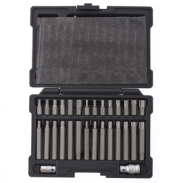 Stels Набор бит HEX, Torx , SPLine, хвостовик-шестигранник 1/2, CrV, 42 шт. 11318