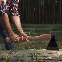 Сибртех Топор кованный, в сборе, 890/1200 г, деревянное топорище, 500 мм, АО, (Ижевск) Россия 21663