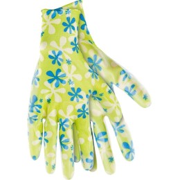 Palisad Перчатки садовые из полиэстера с нитрильным обливом, зеленые, L 67743