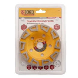 Denzel Чашка алмазная зачистная, 125 мм, Агрессор 72972