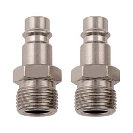 Stels Ниппель универсальный быстросъемный ("папа"), 3/8, внешняя резьба, 2 шт, 57059