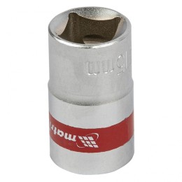 Matrix Головка торцевая, 15 мм, двенадцатигранная, CrV, под квадрат 1/2, хромированная 13689