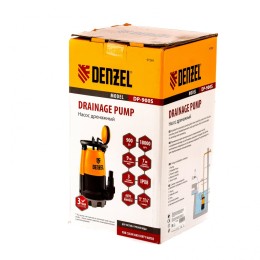 Denzel Дренажный насос для чистой и грязной воды DP900S, 900 Вт, напор 9 м, 18000 л/ч 97269