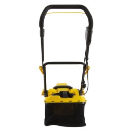 Denzel Газонокосилка электрическая GM-1200, 1200 Вт, ширина 32 см, 3 уровня, травосборник 25 л. 96615