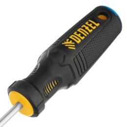 Denzel Отвертка SL5x75 мм, CrV, трехкомпонентная рукоятка 12194